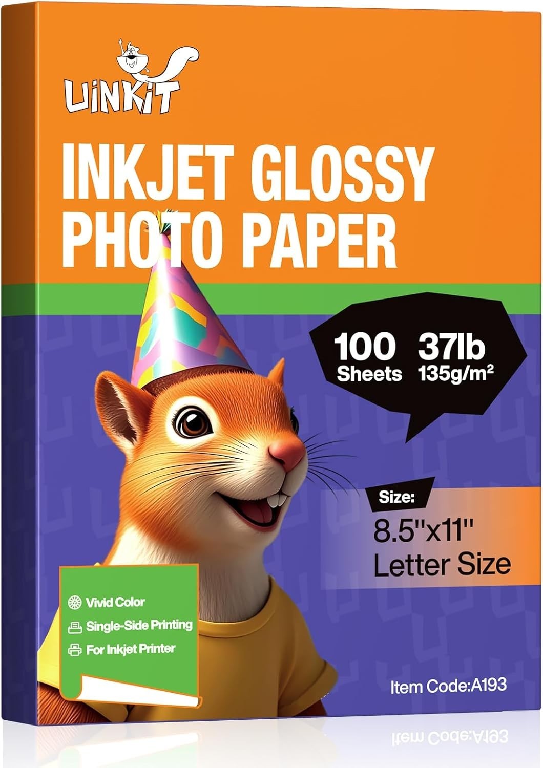 Thin Quick-Dry Glossy Paper for Inkjet, 135gsm, Ideal for DIY & Custom Prints