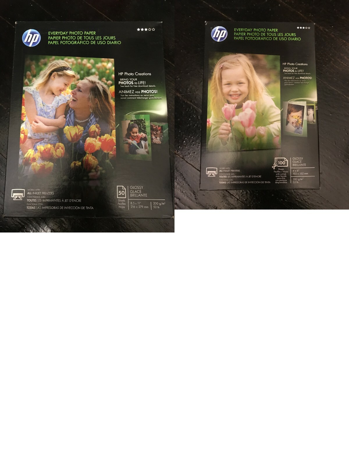Lot of 24 new sealed Photo Paper multiple brand. HP. Fuji. Epson. Staples. Kodak