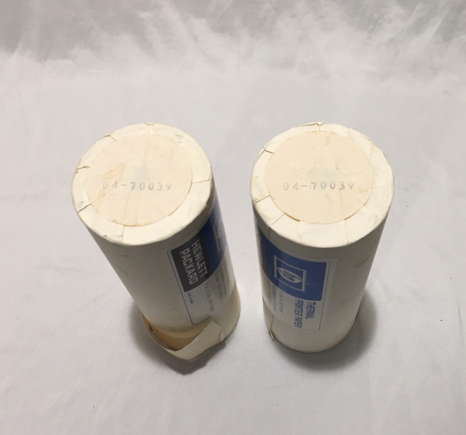 Lot Of 2 HP Thermal Printer Paper Blue On White Unperforated 8.5”x200’ 9270-0566