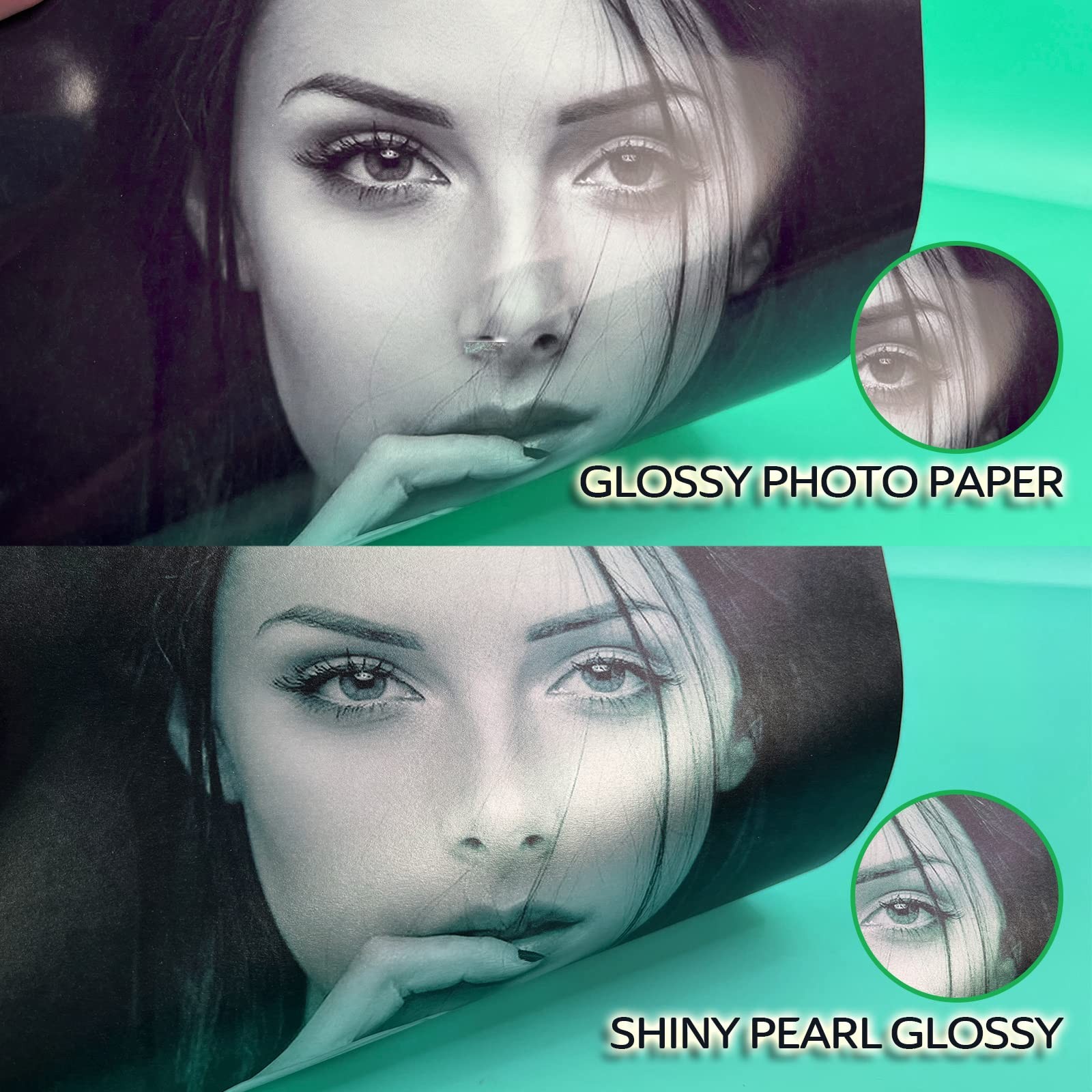 Koala Pearl Glossy Thin Photo Paper 8.5×11 Inches 40 Sheets 30lbs Shiny for D…