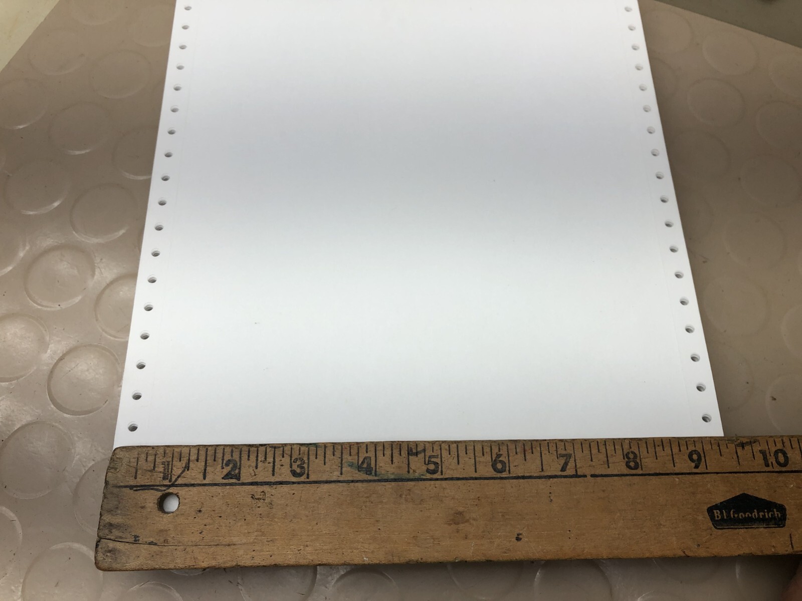 Vintage Continuous Tractor Feed Dot Matrix Printer Paper 9.5″ x 11″ 250 sheets