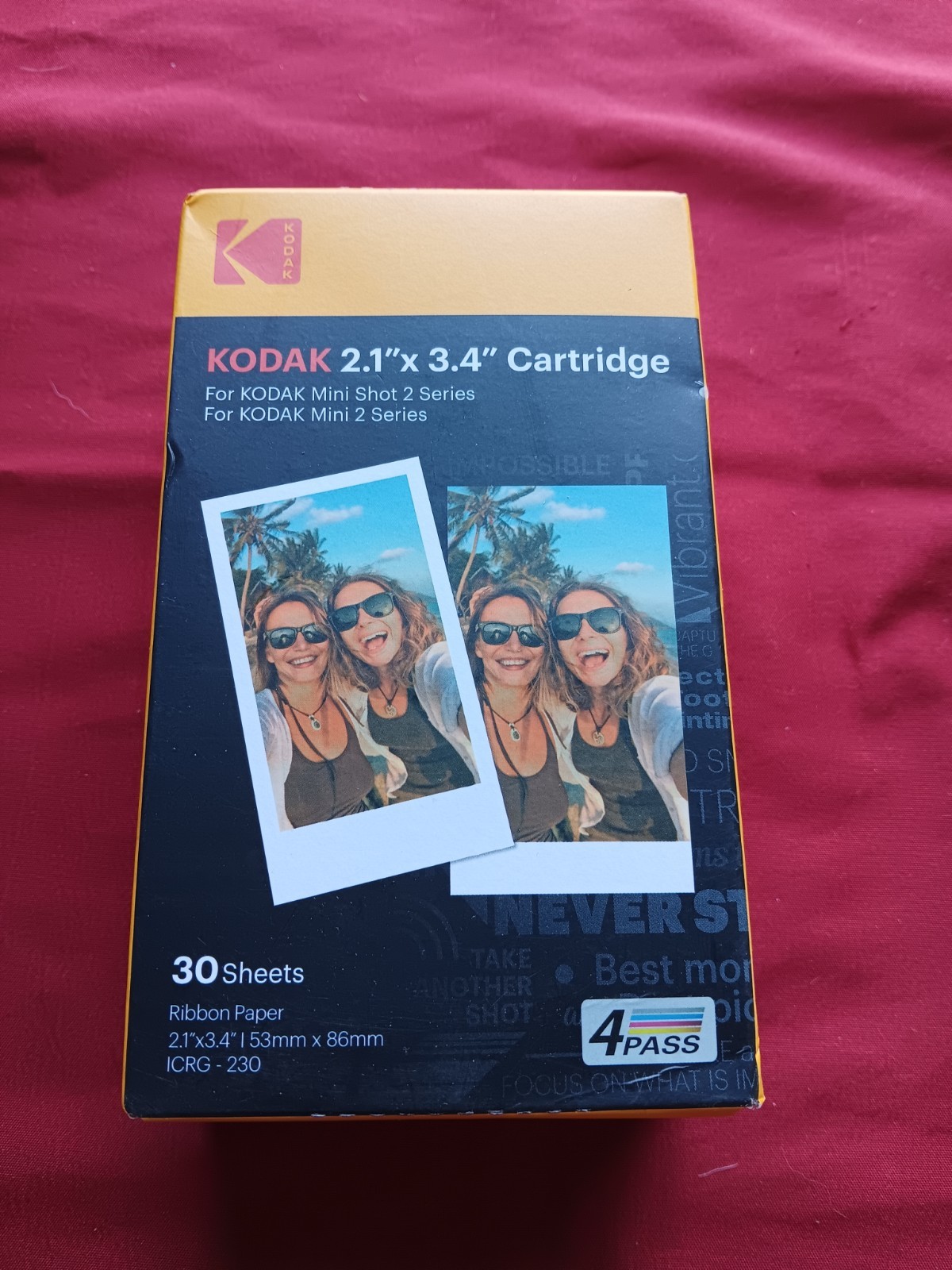 Kodak Cartridge 2.1 X 3.4 30 Sheets For Kodak Mini Shot 2 Series Brand New