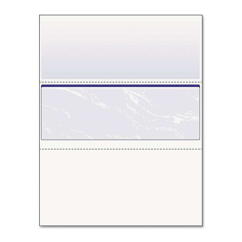 New ! DocuGard Standard Security Check 11 Features 8 1/2 x 11 Blue Marble Middle