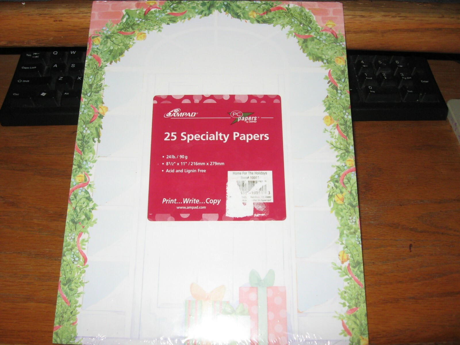 LETTERHEAD COMPUTER PRINTER PAPER TWO PACKS 50 SHEETS CHRISTMAS HOLIDAY NEW