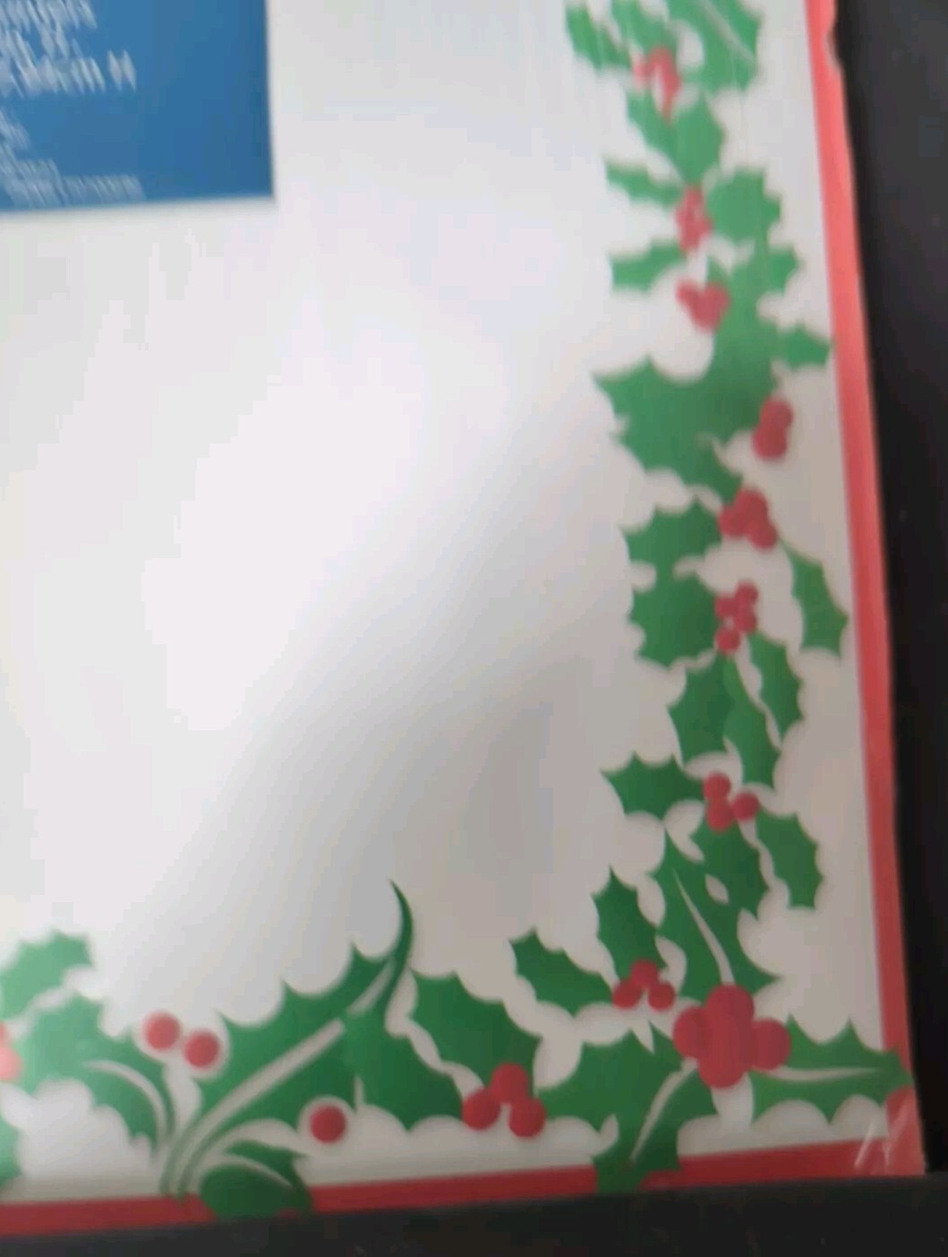 One Pkg Bridgeport Holly&Ivy Border Candy Cane Christmas Computer Paper