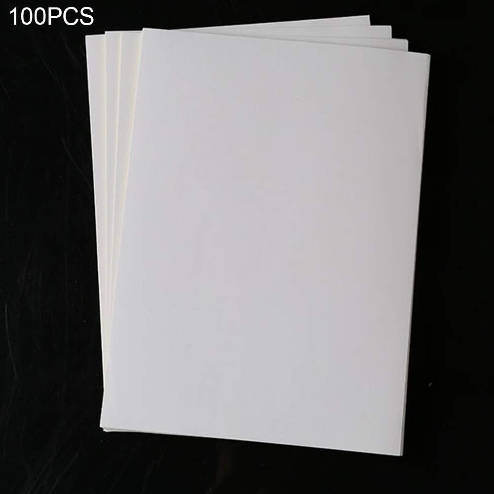 Label Stickers for Copiers, Laser, Inkjet Printers, White, A4, 100 Count