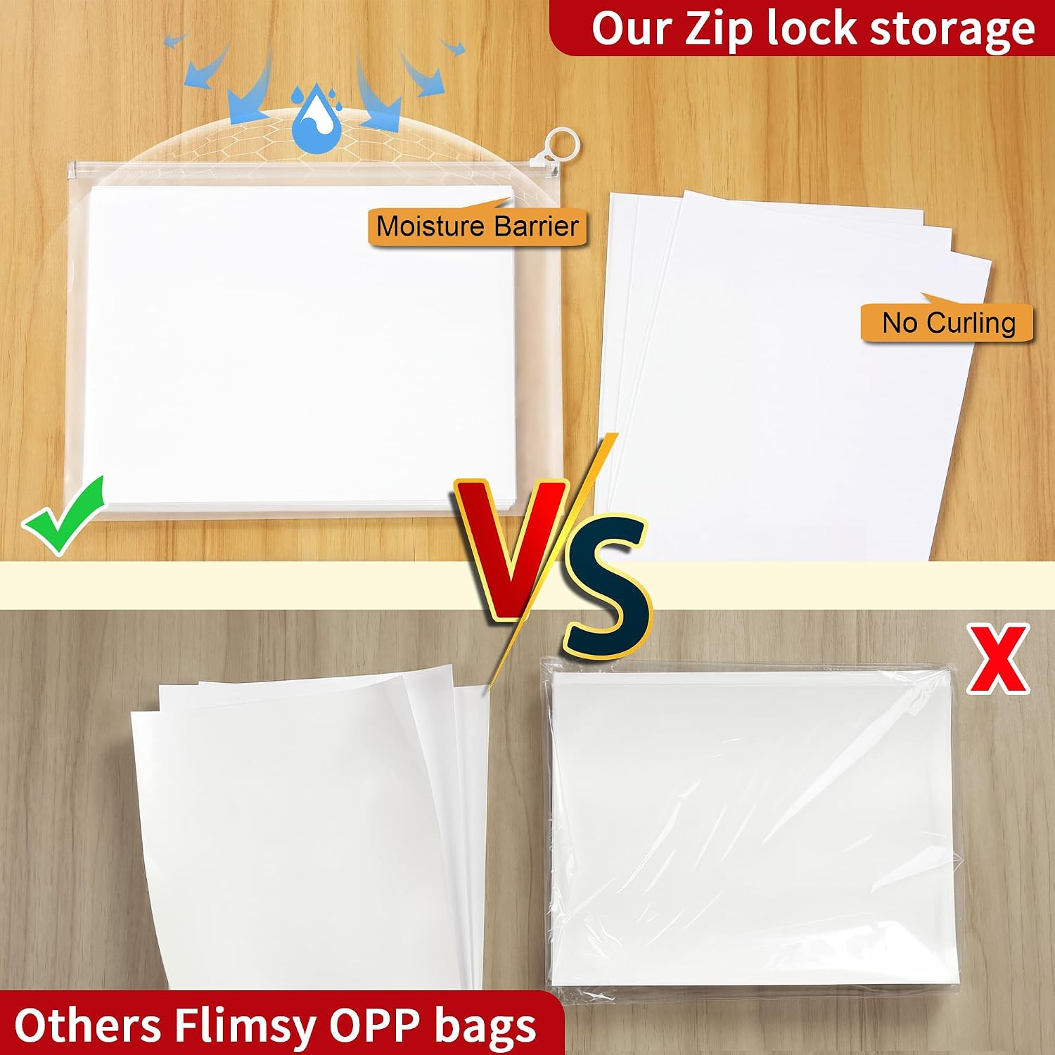 Printable Vinyl Sticker Paper, 50 Sheets (30 Matte + 20 Glossy) 8.5X11″ | for In