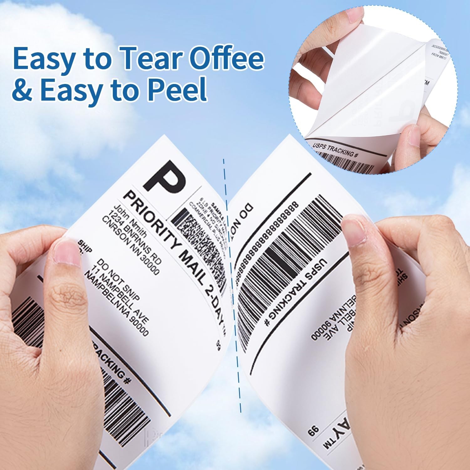 5 Rolls Self Adhesive Thermal Paper for Mini Bluetooth Pocket Printer 57×30 mm