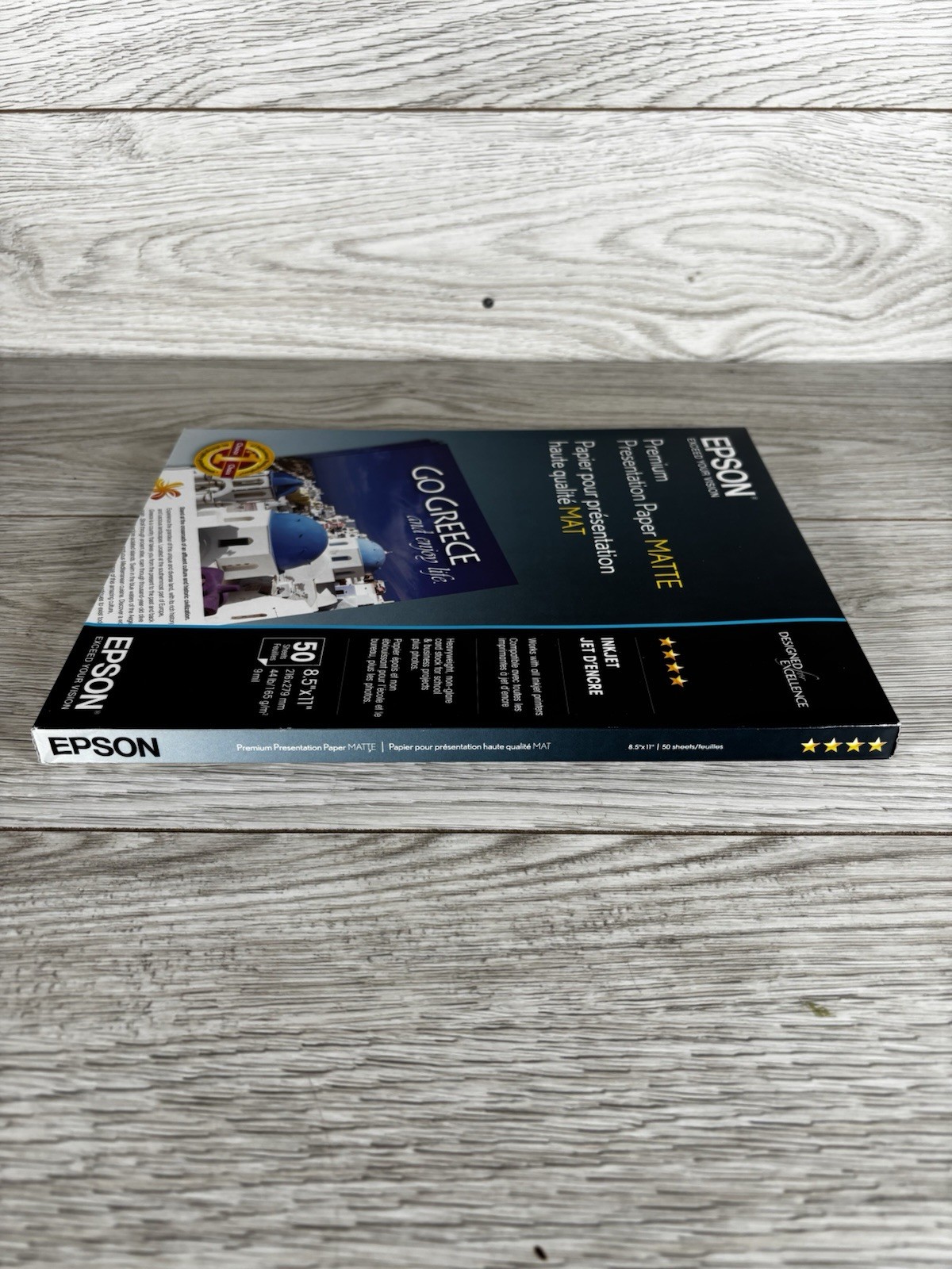Epson Inkjet Presentation Paper Premium Matte 8.5×11 50 Sheets Cardstock