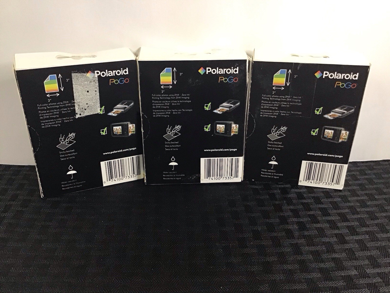 Polaroid PoGo 2×3″ Zink Photo Paper 30 Sheets New Lot of 3