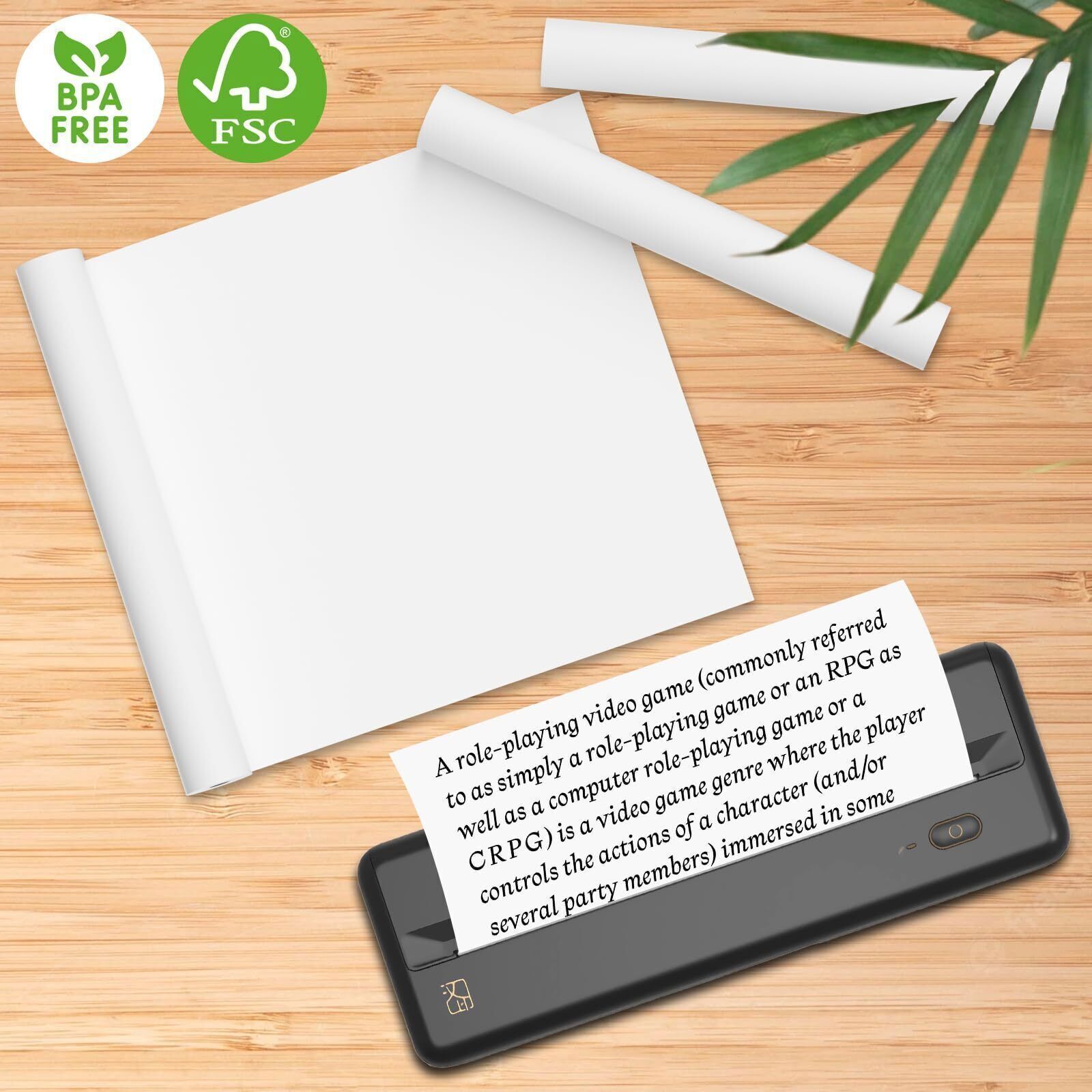 2-10 Rolls Thermal Printer Paper 8.5″x11″ US Letter Size Quick-Dry for M08F M832
