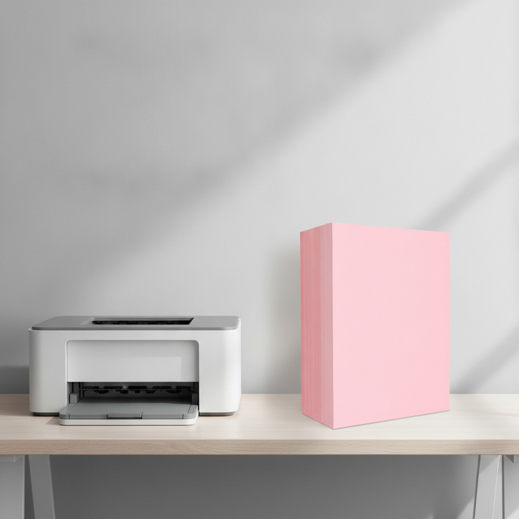Pink Printer Paper, A4 Copy Paper for Double-Sided Printing