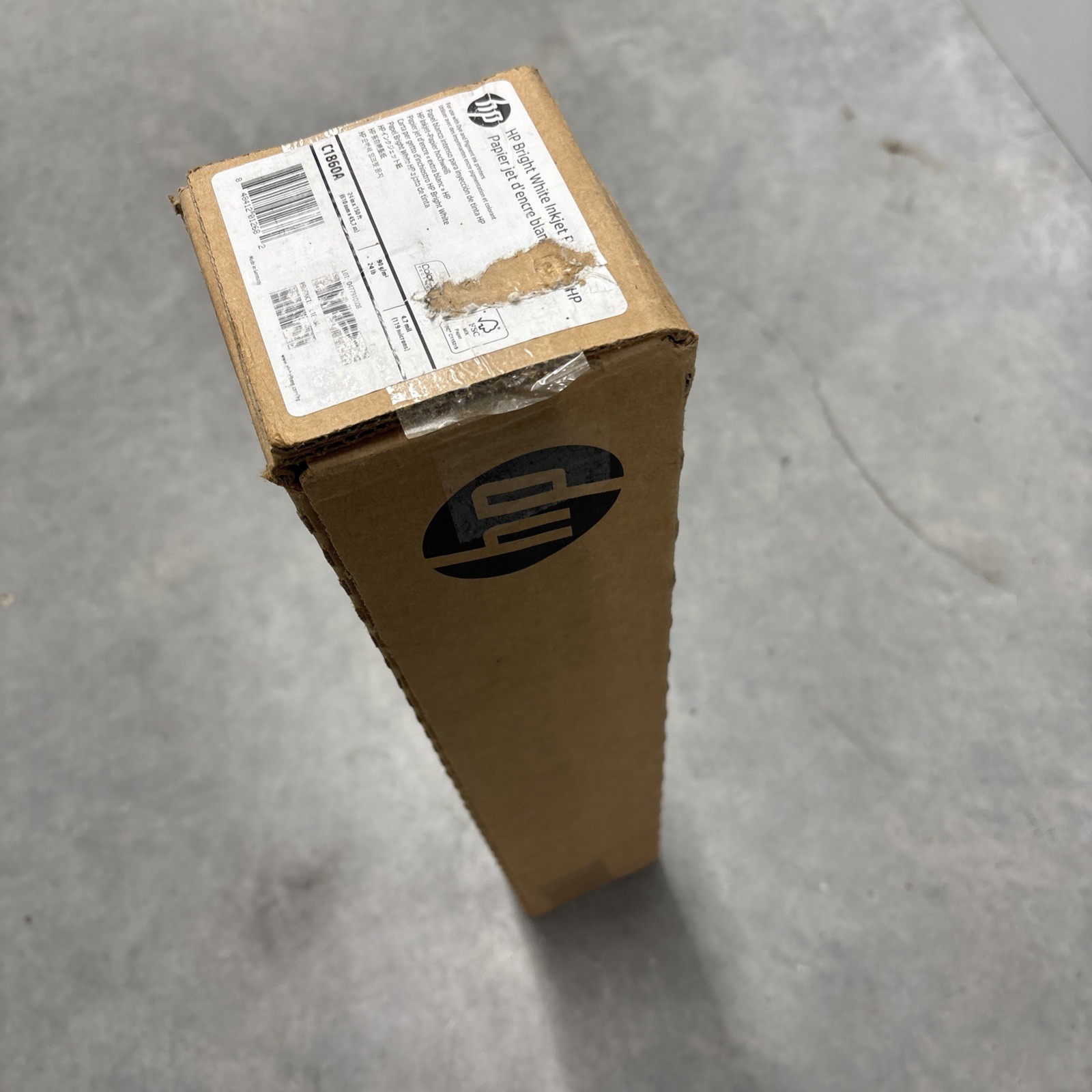 HP C1860A Bright White Inkjet Paper Roll 24” x 150 ft 90gsm NEW SEALED