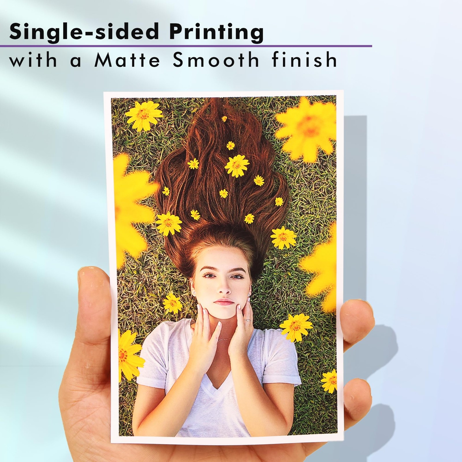 100 PCS Photo Paper Matte Coated 4×6 Inch Fits Inkjet Printer 48LB Sheets