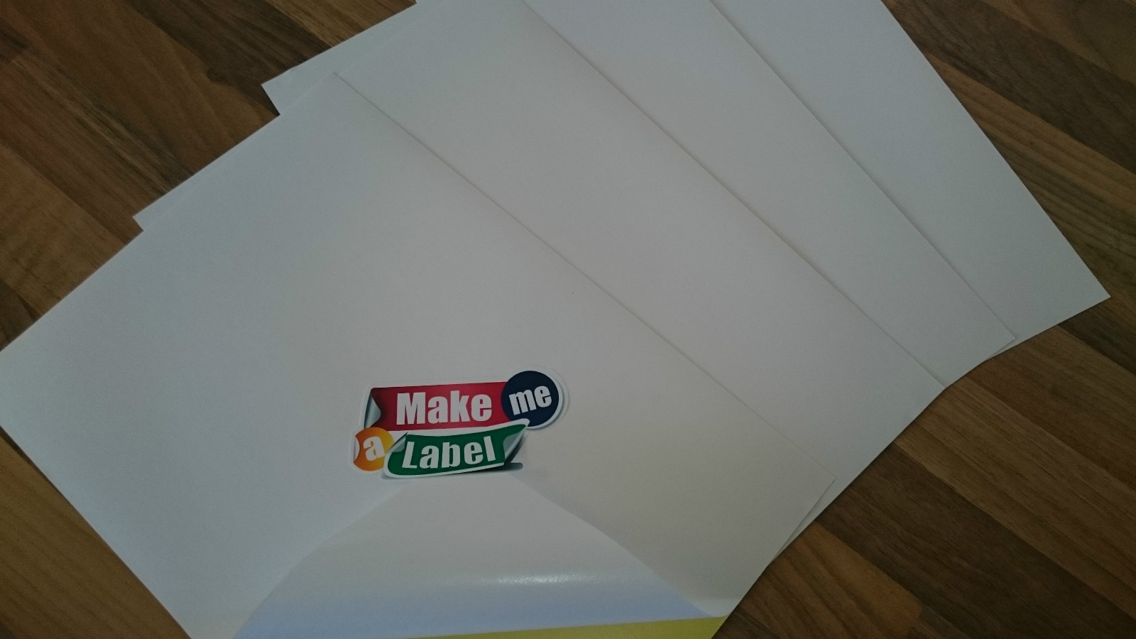 10 Premium White WOODFREE Matt A4 Self Adhesive Inkjet Paper Sticker Sheets