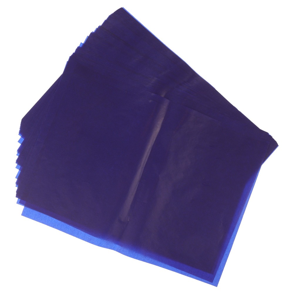 Reuable Dark Blue Graphite Transfer Paper Sheets for Drawing Tracing and Craft