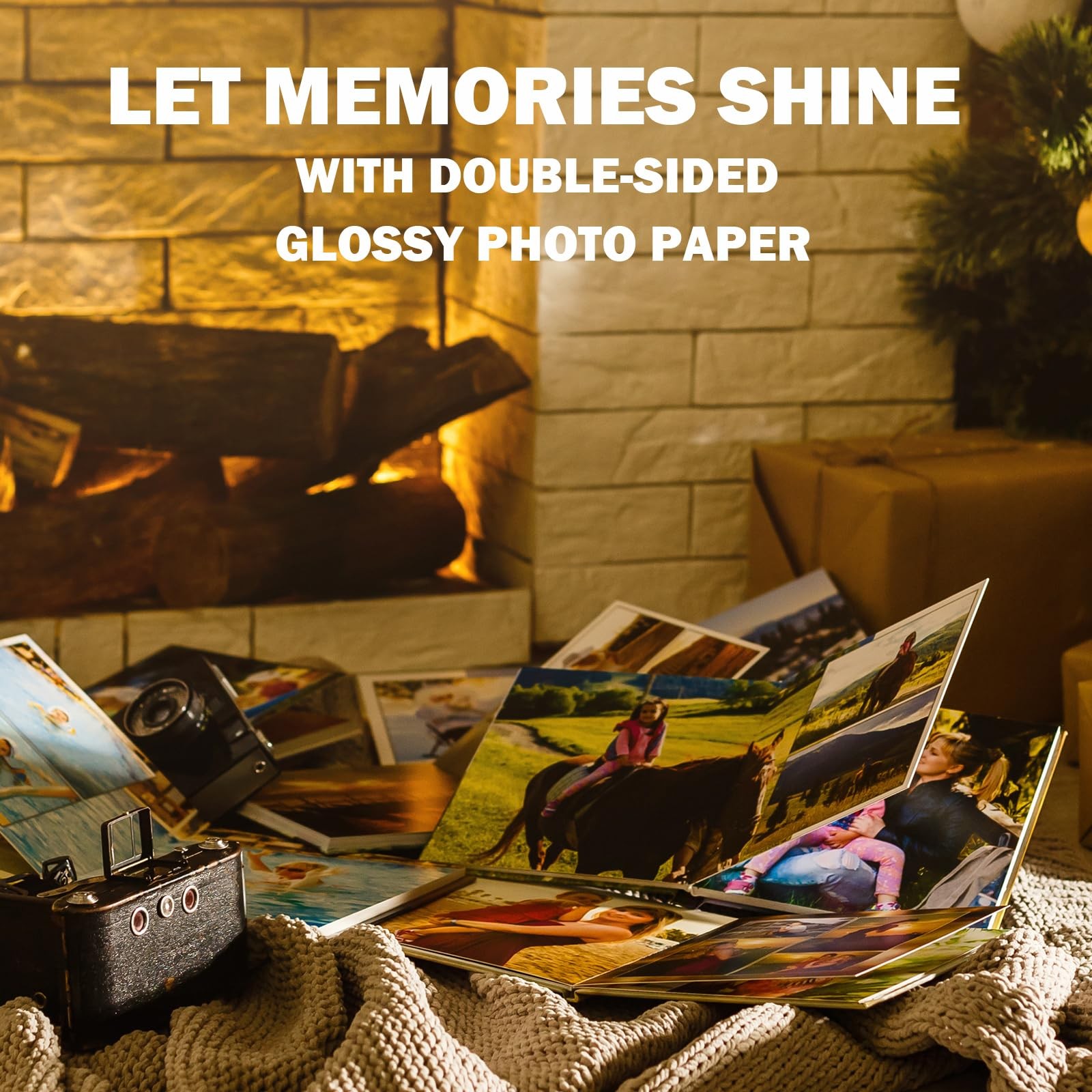 100 PCS Double Sided Glossy Photo Paper 11×17 Inch Thick Cardstock 61lb