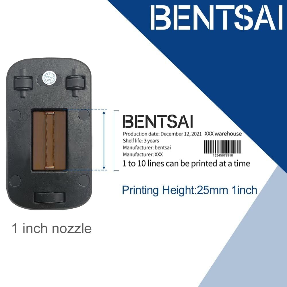 BENTSAI Original EB22B EB22BL Black Solvent Quick Dry Ink Small,