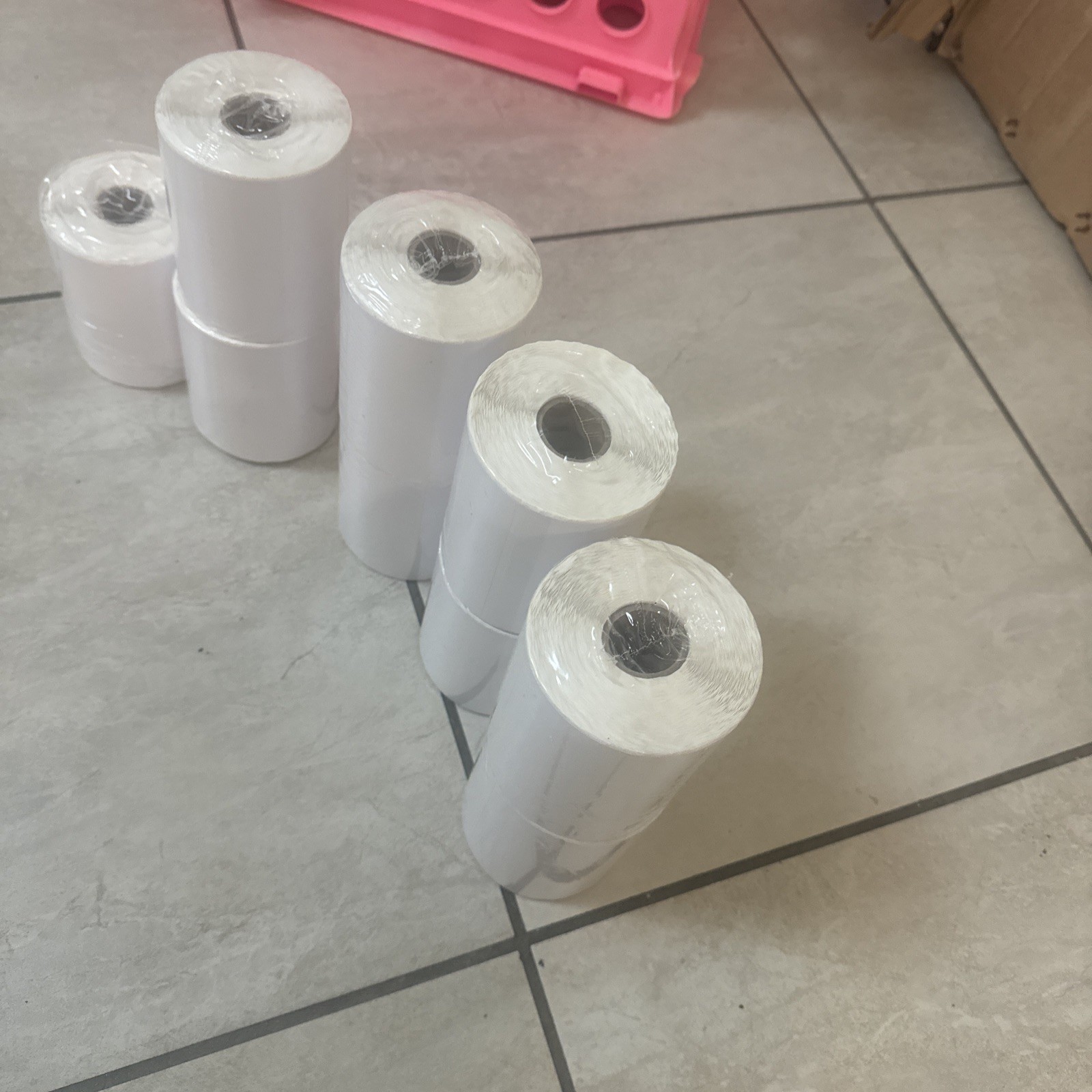 5 Rolls Self Adhesive Thermal Paper for Mini Bluetooth Pocket Printer 57×30 mm