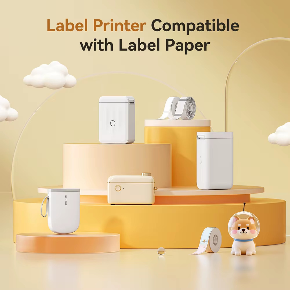 Thermal Printer Labels 1 Roll of Self-adhesive Label Paper for D110 D11 D101 H1