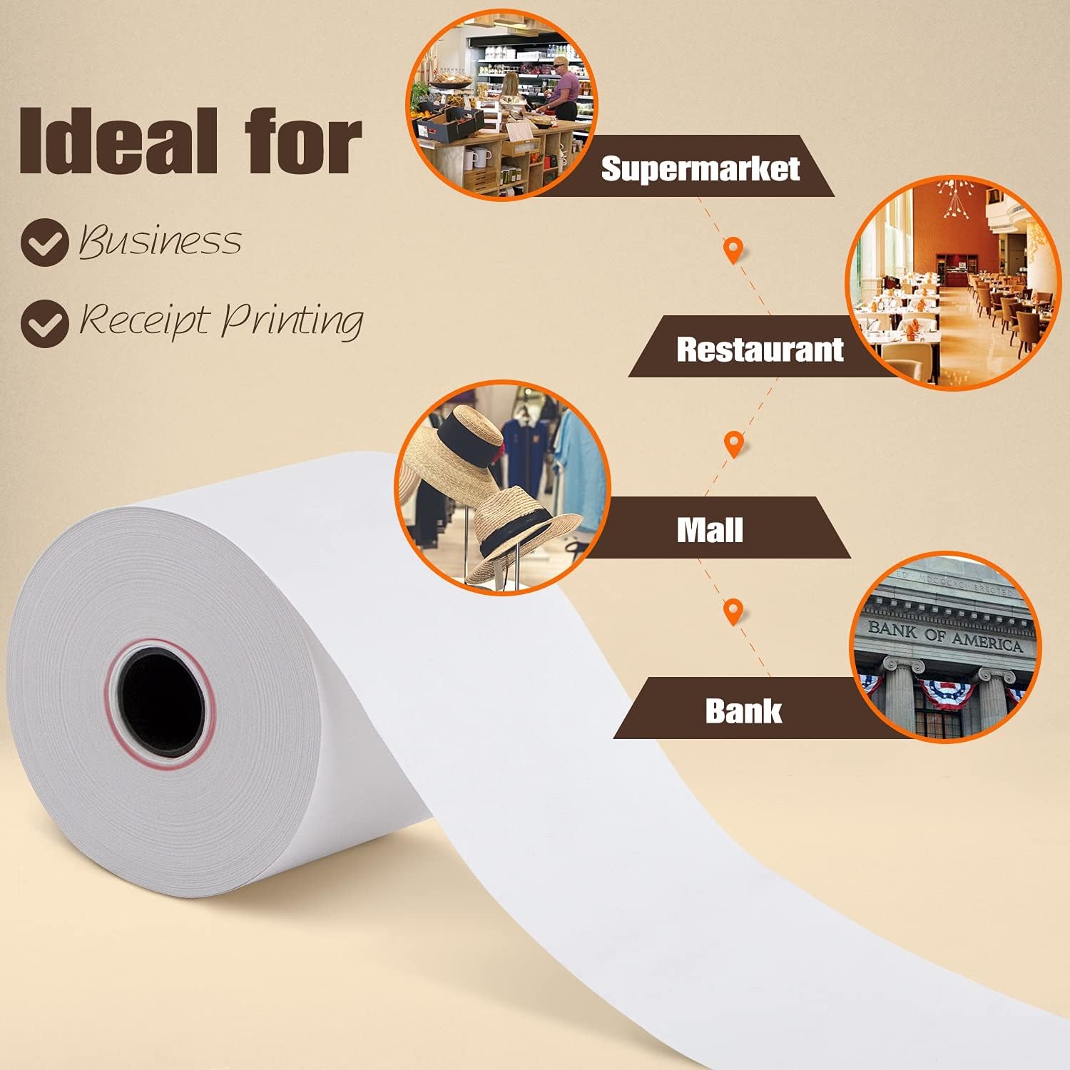 TK Thermal King, (10 Rolls) 2 1/4″ x 165′ 2-1/4″ x 165′, 10 Rolls