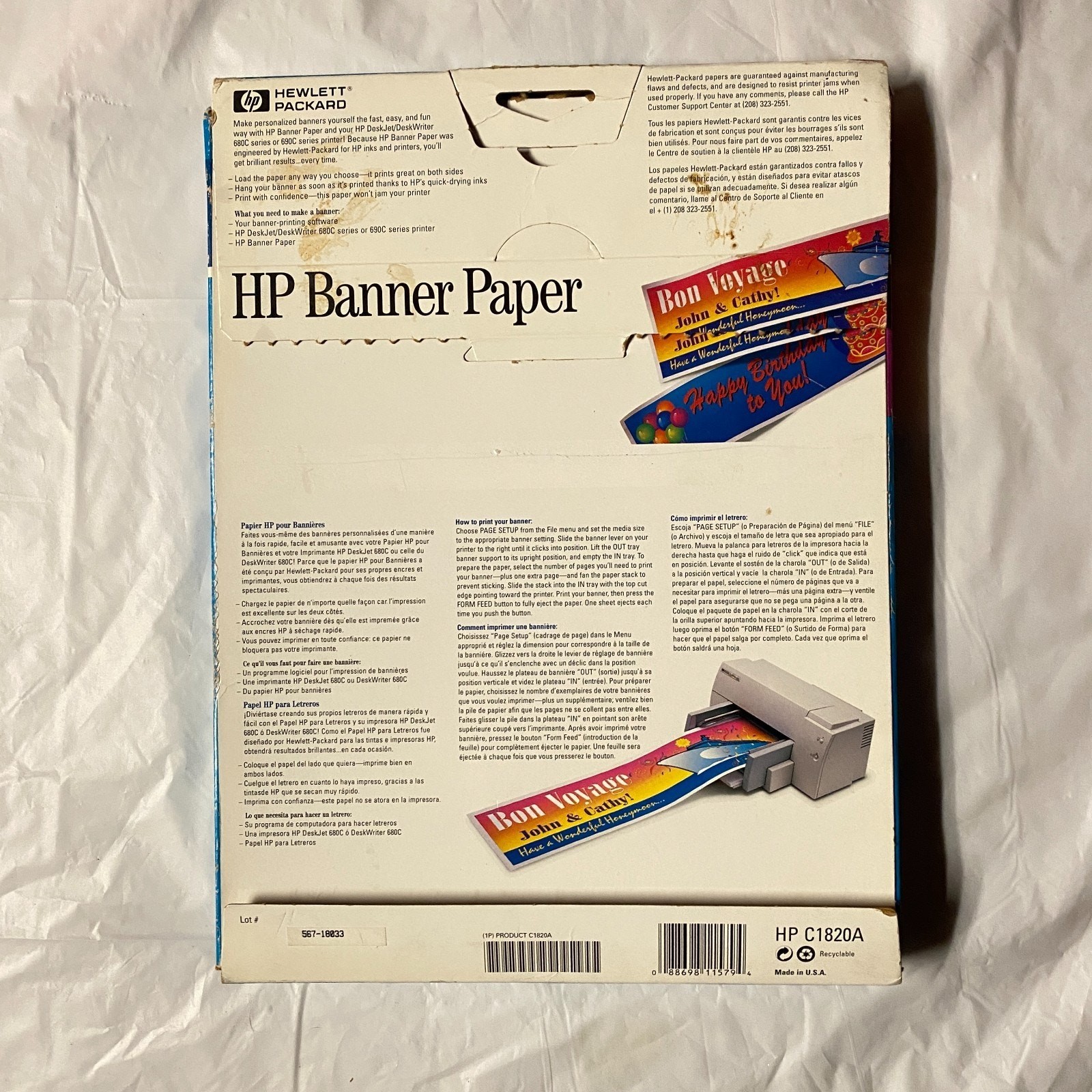 HP Banner Paper for Inkjet Printers – Make your own Banners NEW
