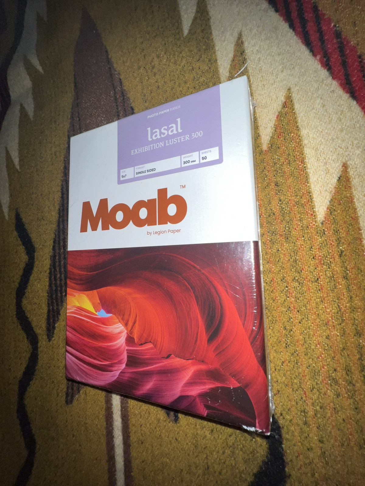 NEW MOAB By Legion Paper Lasal Photo Luster 300 5×7 50 Sheets Single Sided