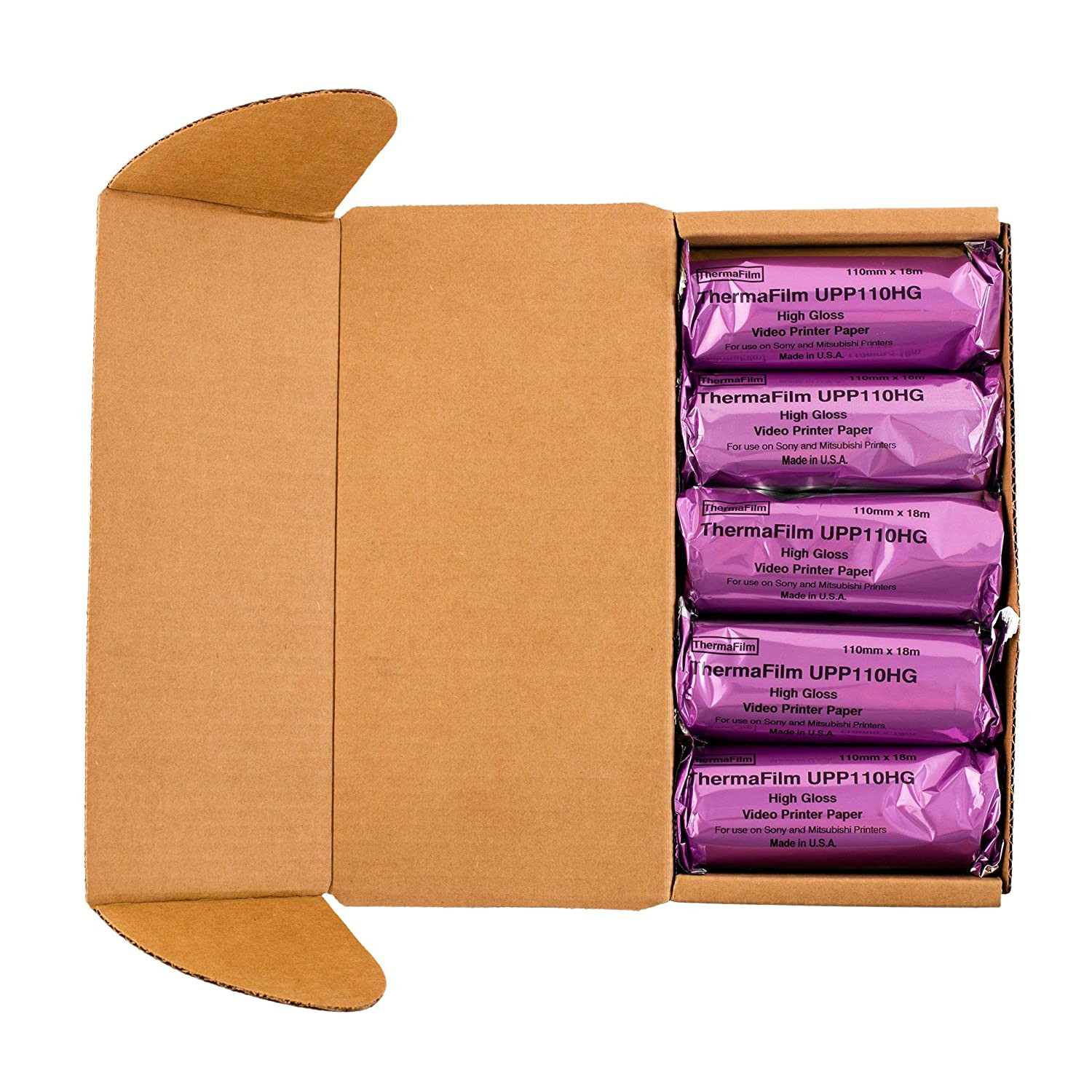 Sony Compatible UPP-110HG High Gloss 10 Rolls Ultrasound Paper Film Media 110mm