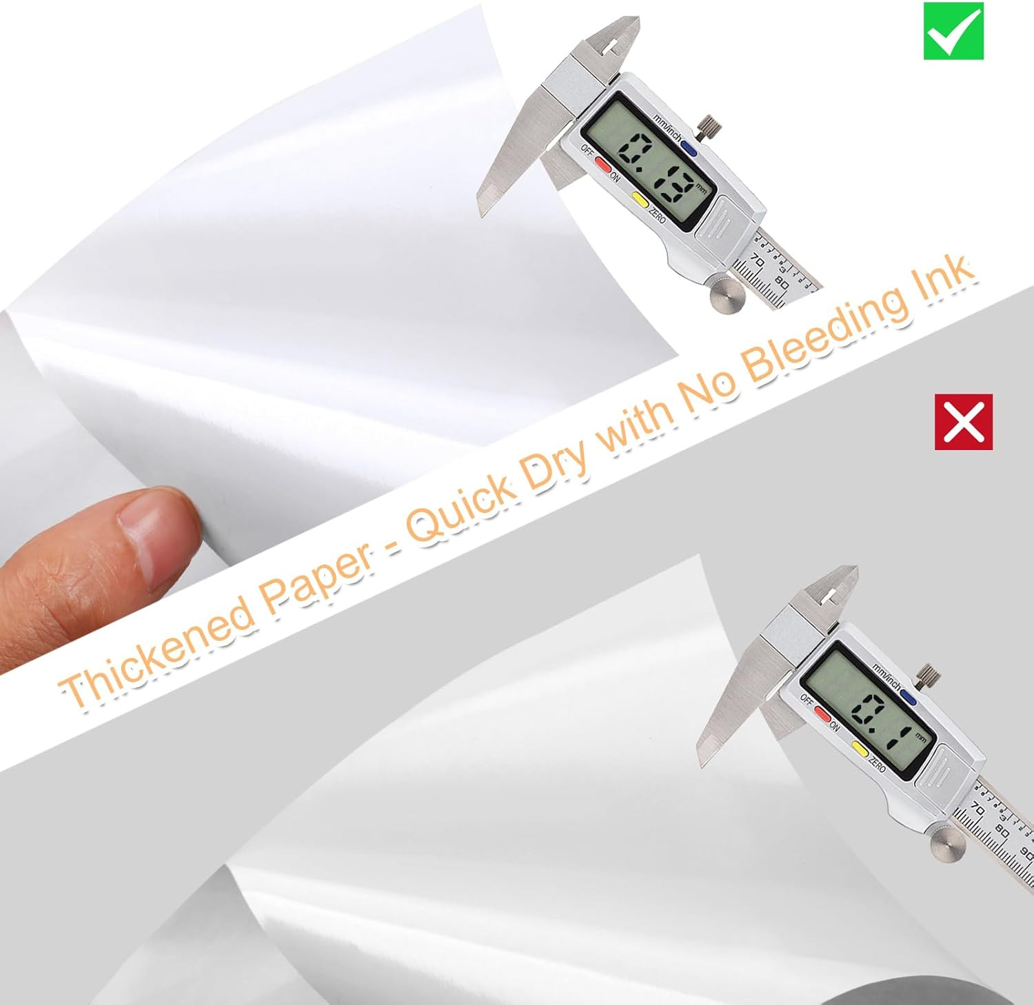 Printable Sticker Paper for Inkjet Printer, 40 Sheets 8.5″X11” Matte Sticker Pr