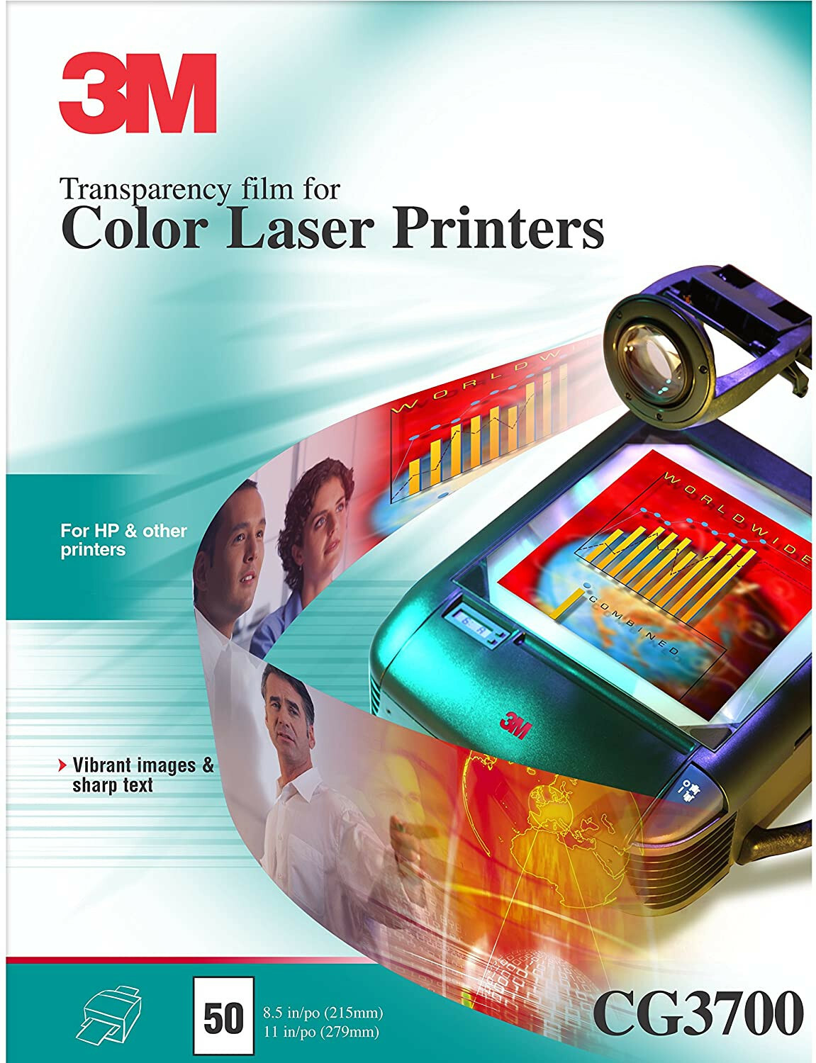 3M CG3700 Transparency Film Printer Paper for Color Laser Printers
