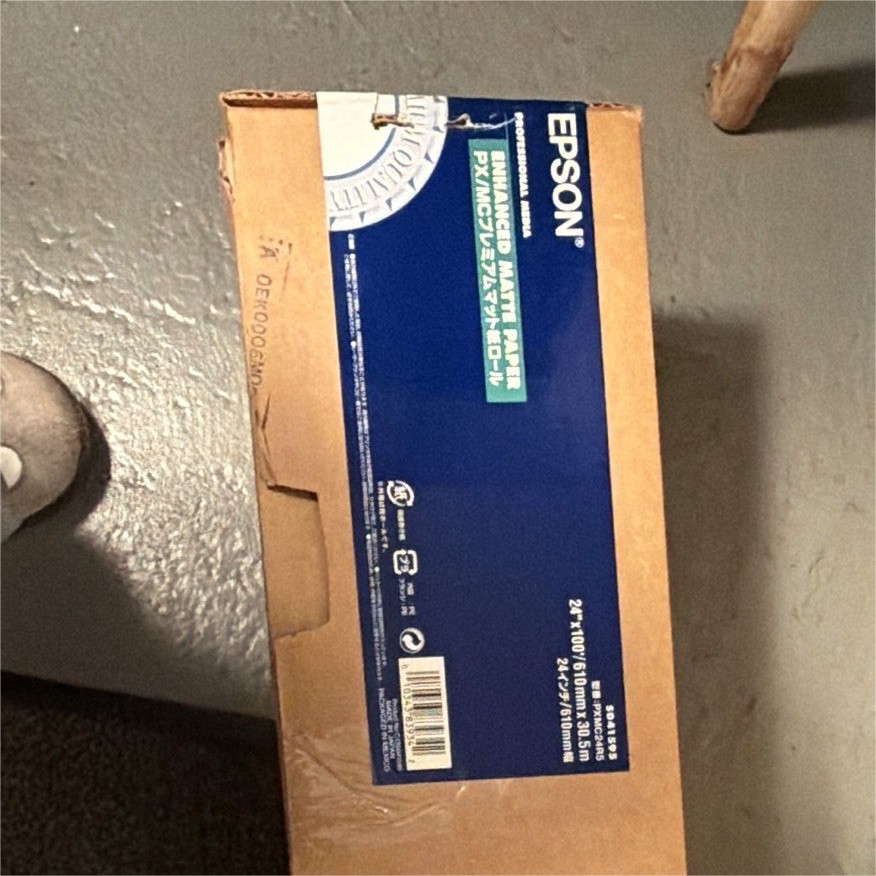 Epson Enhanced Matte Inkjet Paper Roll Matte White 24in x 100ft 180gsm