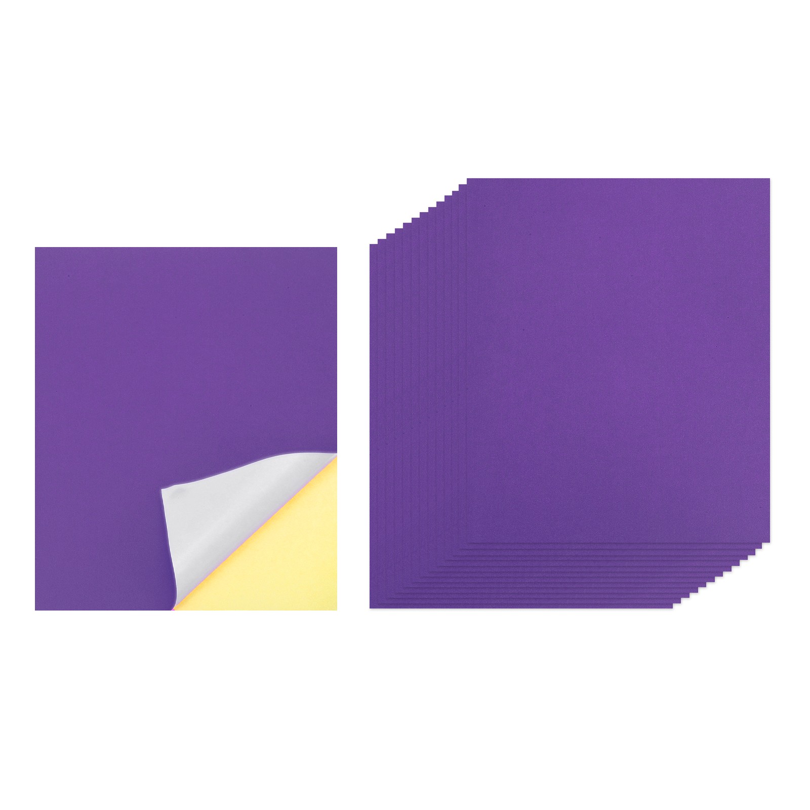 30 Sheets Printing Adhesive Paper for Inkjet Printers, Purple