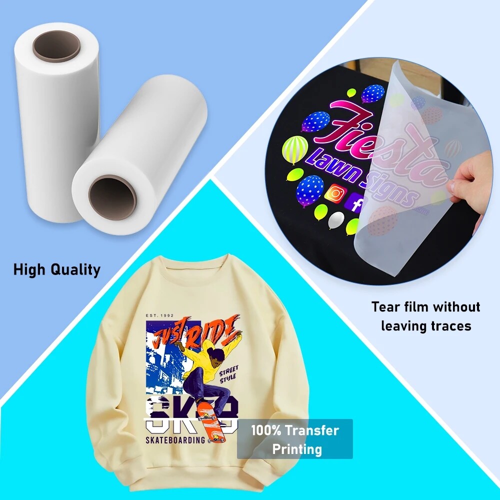 100m Roll Film DTF Transfer Film For Direct Transfer A3 DTF Printer Roll US