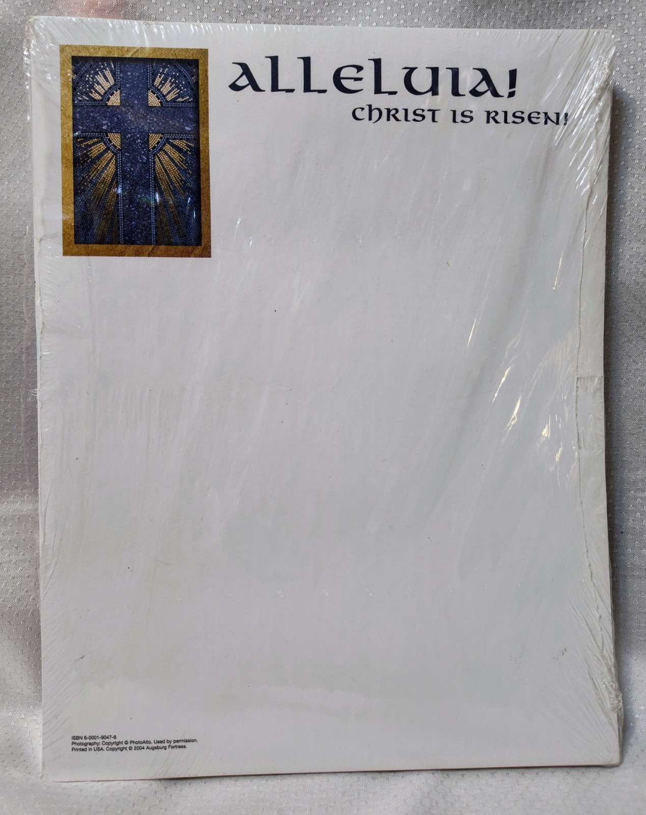 Easter Stationery*Religious Letterhead*Printed Computer Paper*2004*Augsburg*New