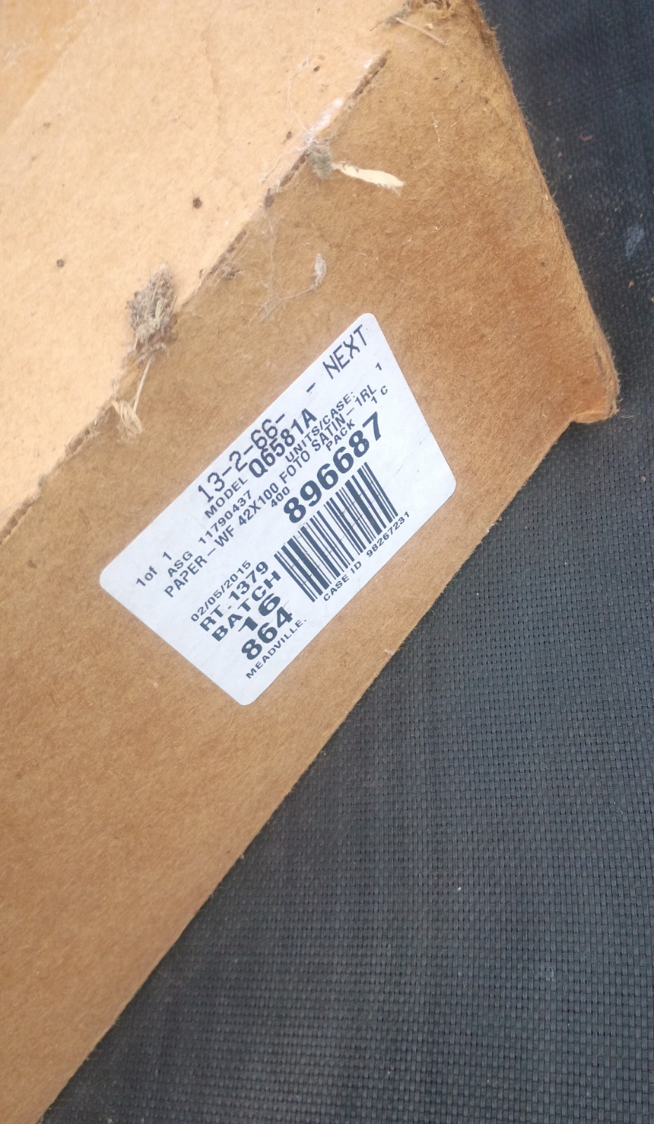HP Super Heavyweight Plus Matte Paper, 42″ x 100 ft, White Matte Q6628B 10.4 Mil