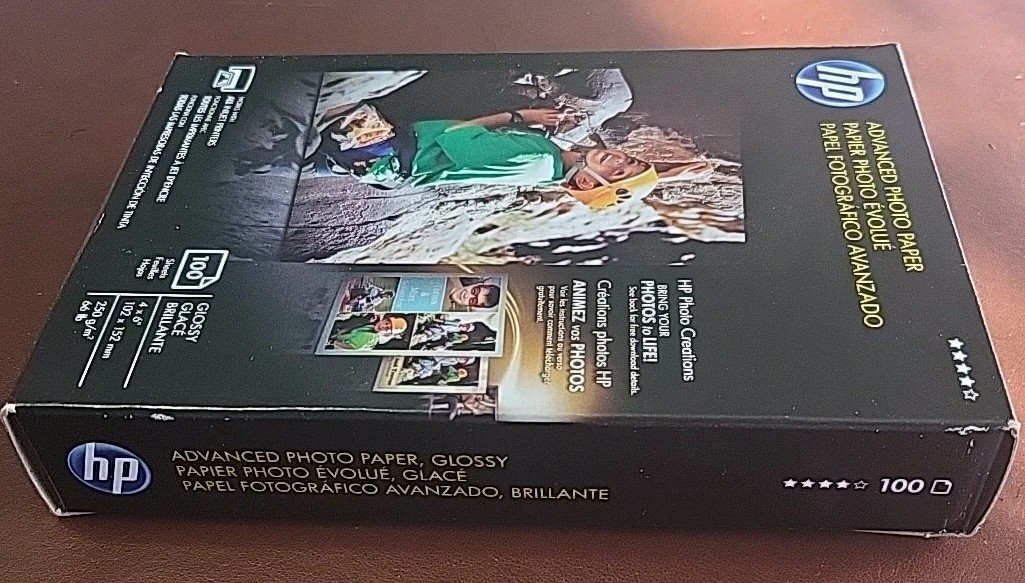 HP Genuine Everyday Photo Paper 100 Sheets 4×6 Glossy Sealed Creations NEW
