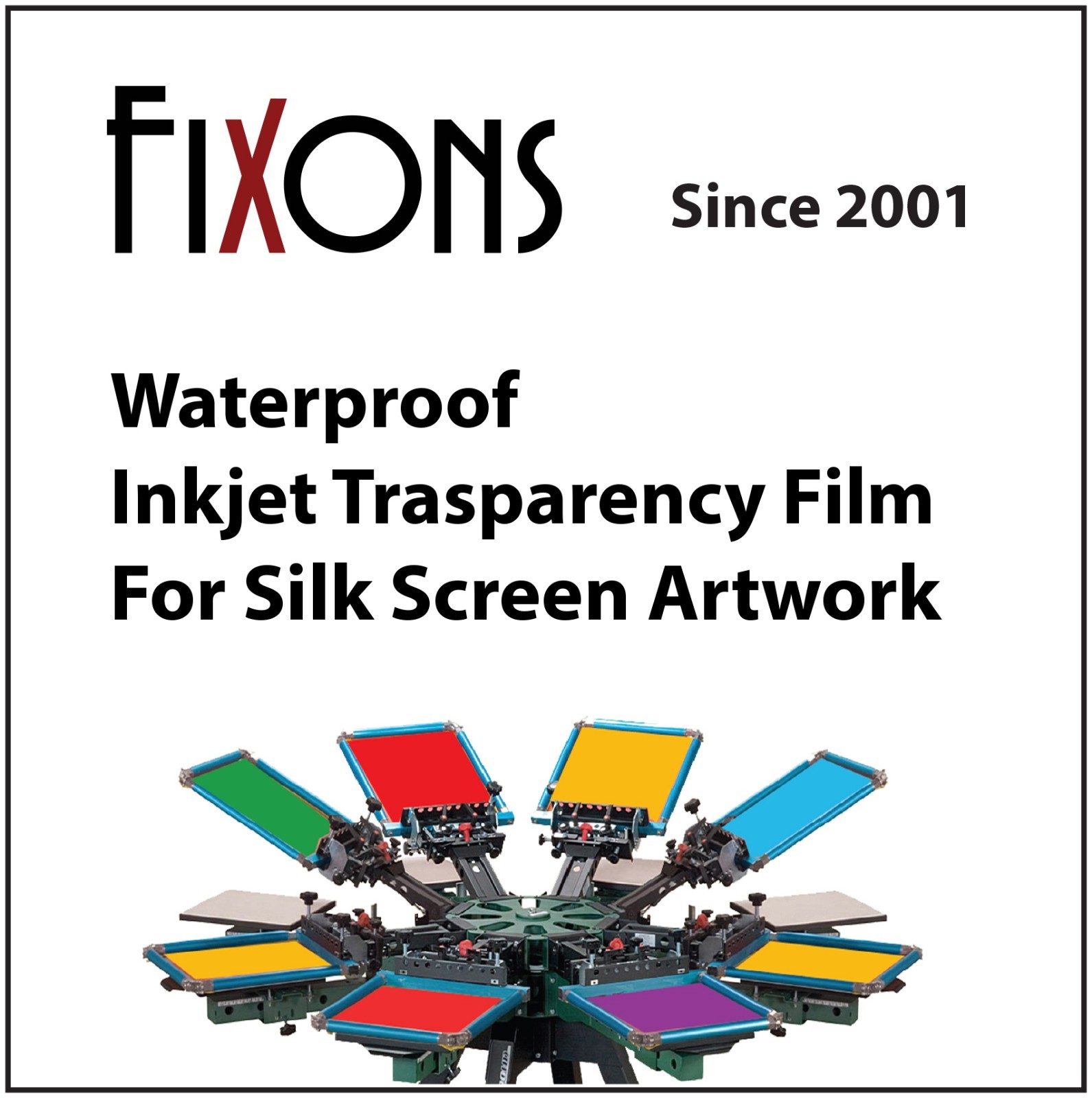 Waterproof Inkjet Transparency Film 13″ x 19″ – 500 Sheets