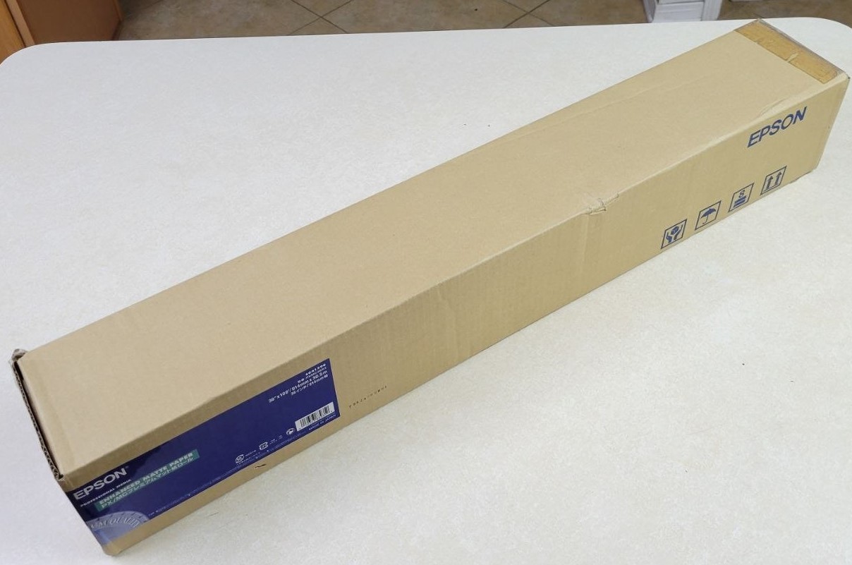 Epson S041596 Enhanced Matte Paper 36 in. x 100 ft. Roll – New Sealed