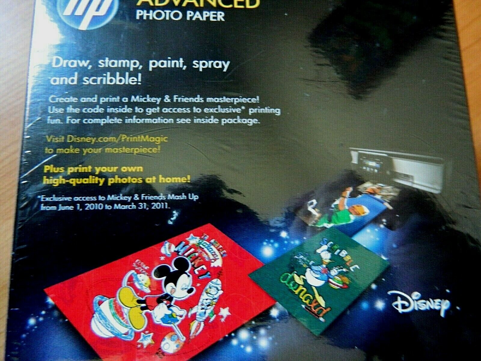 HP Advanced Photo Paper 4”x6” Glossy 200 Sheets (2 X 100)