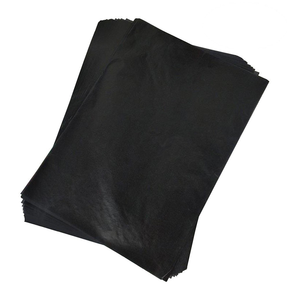 75Pcs Reusable Transfer Paper Carbon Paper for Writing Black Tracing Sheets