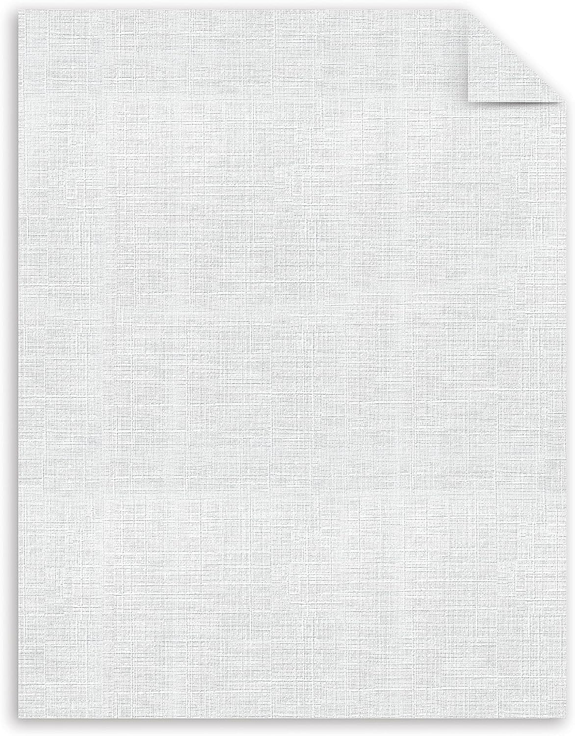 Southworth 25% Cotton Business Paper, 8.5 X 11″, 24 Lb/9 GSM, Linen Finish, Whit