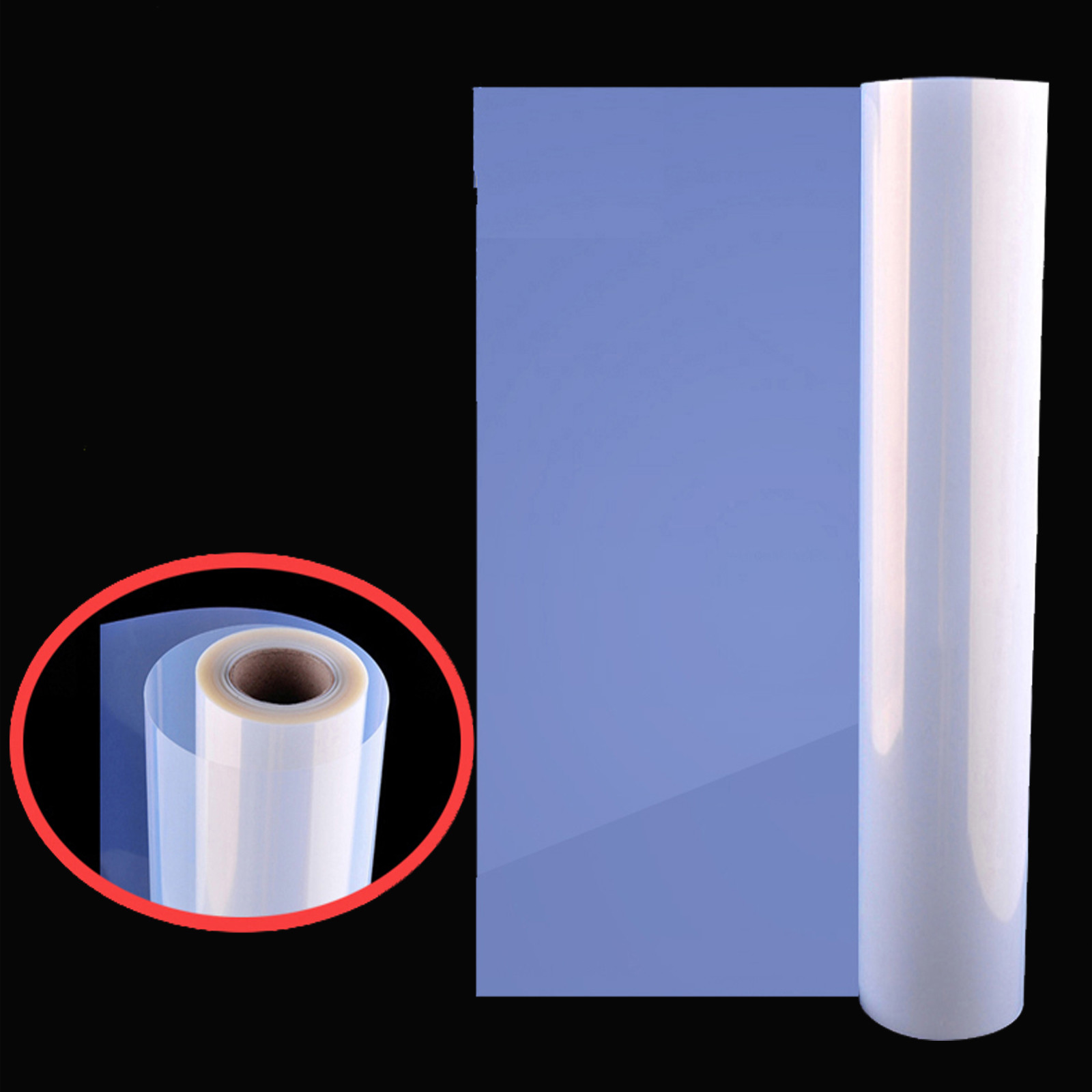 4 rolls，Waterproof 17″x100ft Inkjet Silk Screen Printing Milky Transparency Film