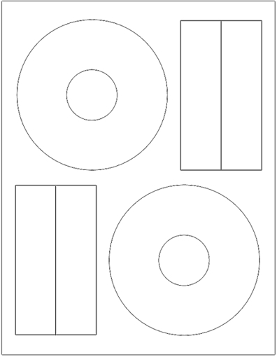 =MATTE FINISH= 5-INCH CD/DVD Labels 200-Pak (100 sheet)