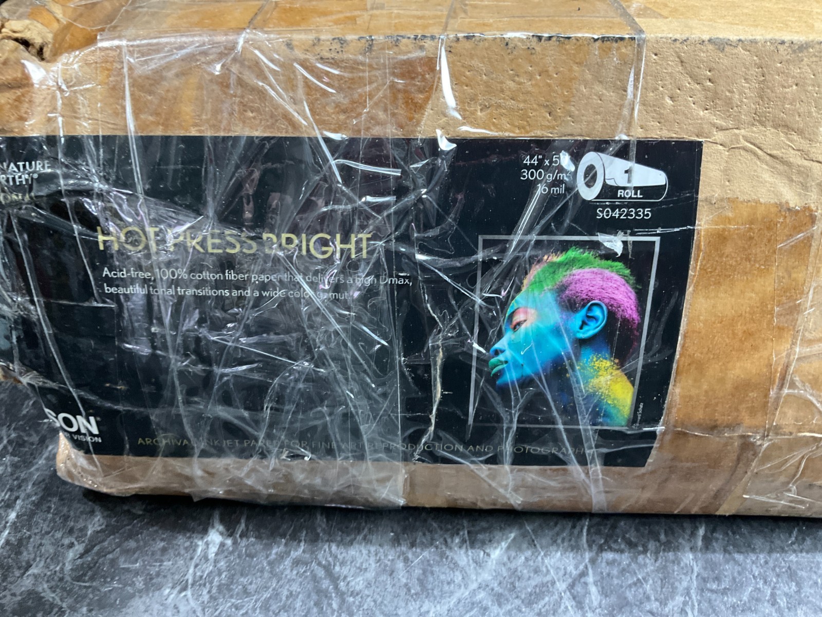Epson Hot Press Bright Archival Paper Roll 44″x50′ S042335 ✅ ❤️️ ✅ ❤️ NEW!