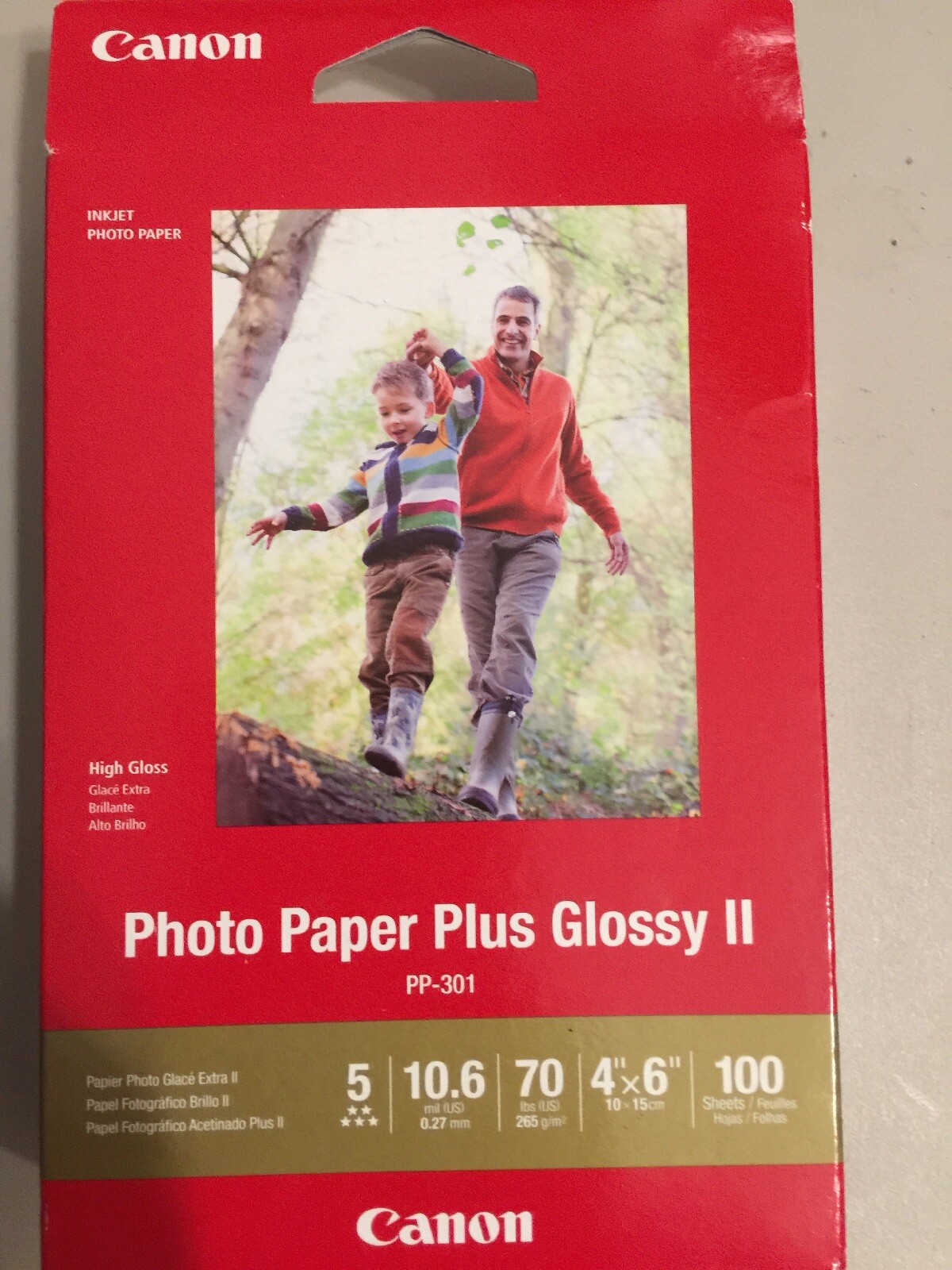 Lot 2 Packs Canon & HP Advanced Photo Paper Glossy 100 Sheets 4 x 6 (200 sheets)