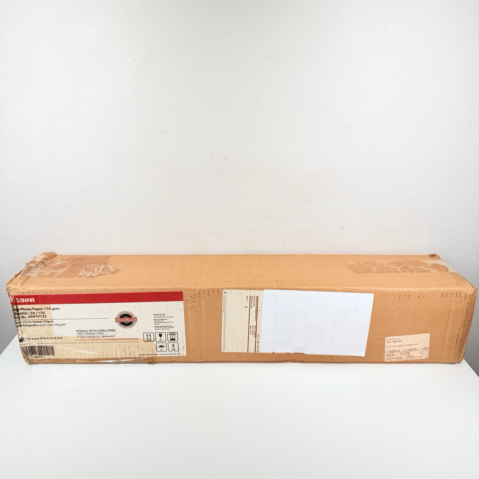Canon Photo Paper SGS 170gsm 24”x100’ ImagePROGRAF 2047V122 New Box Damage
