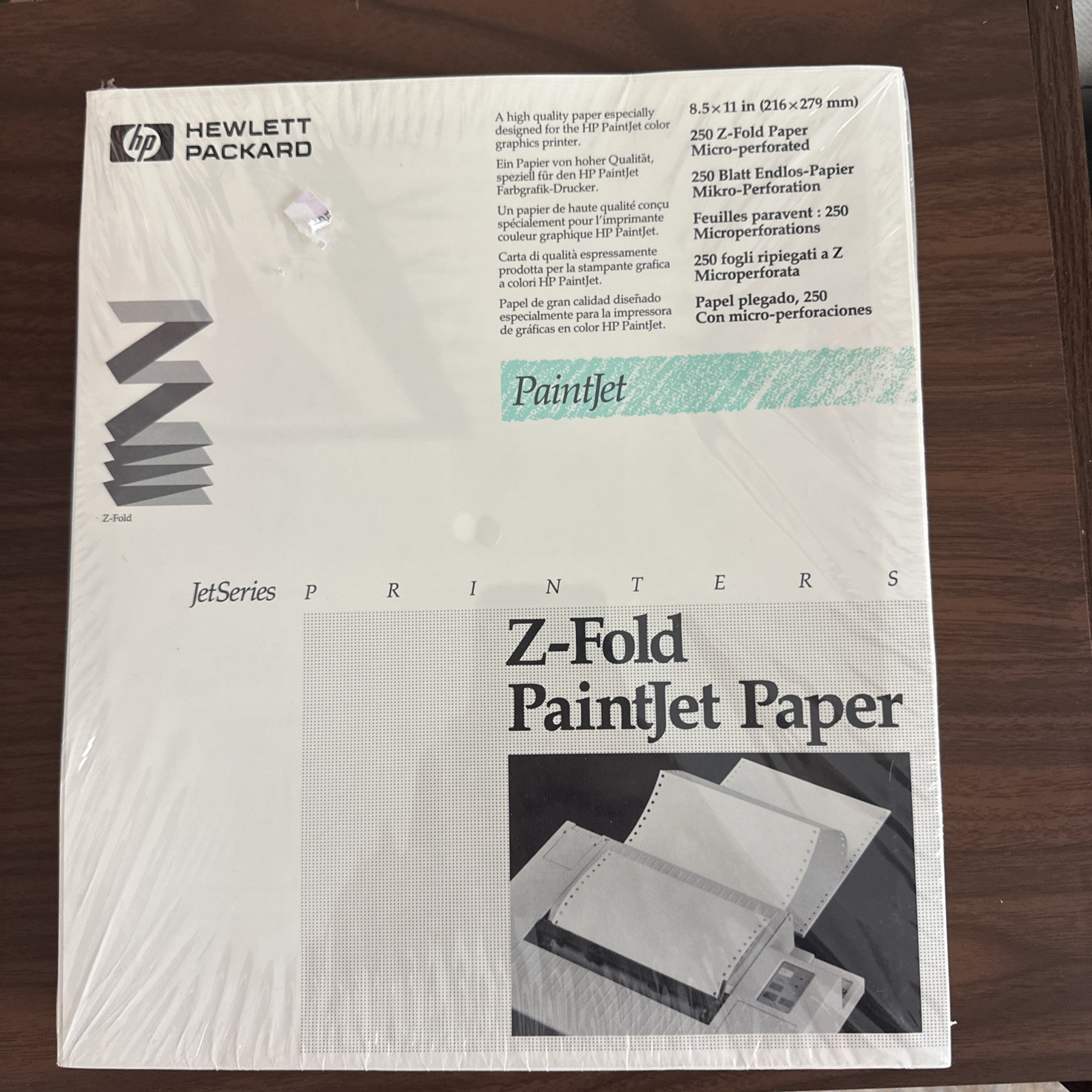 Vintage Sealed HP PaintJet Z-Fold Paper 51630P JetSeries Printer Paper NOS
