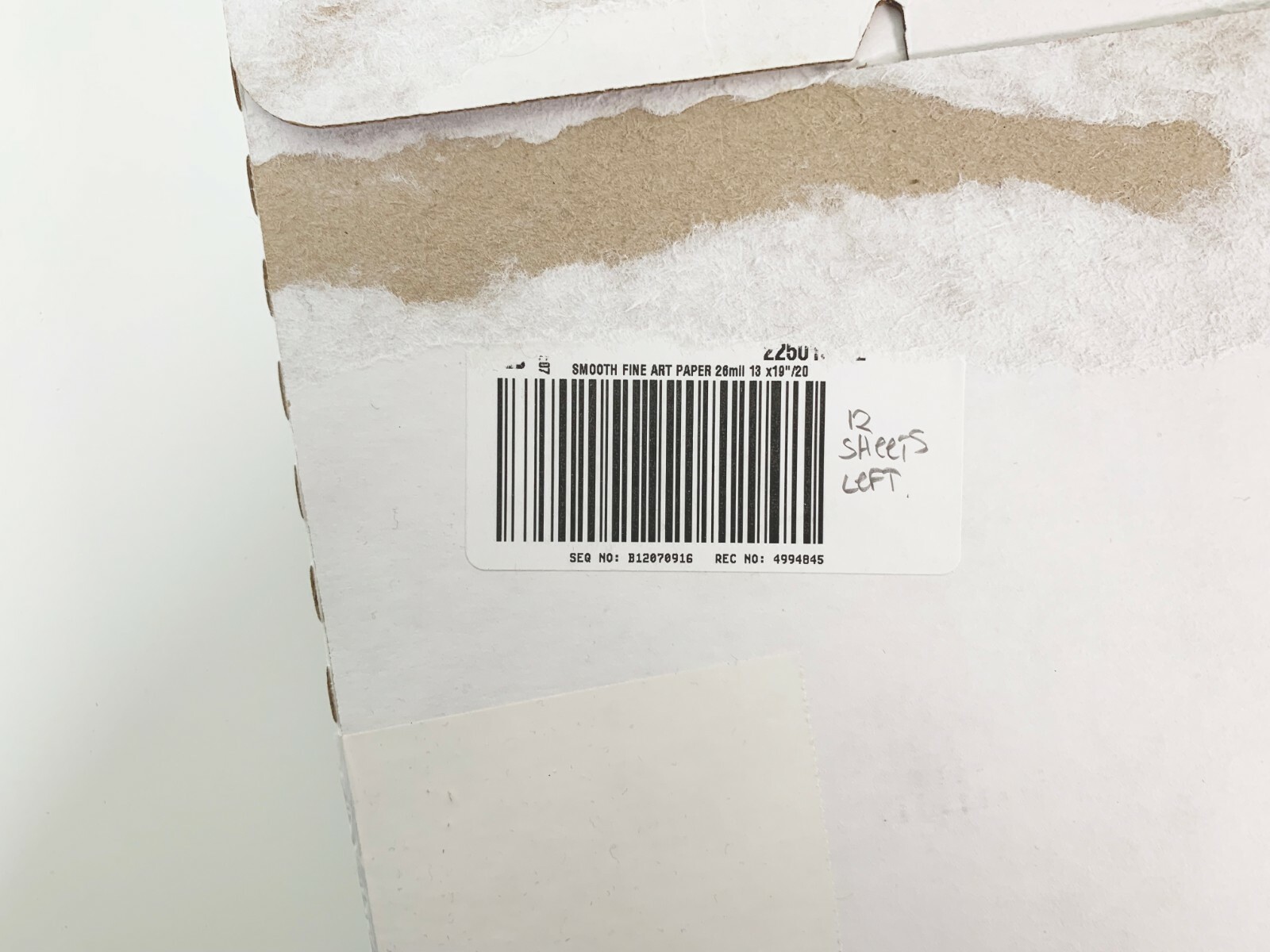 Premiere Art Fine Art Hot Press Paper Smooth White 500GSM 12 Sheets 26mll