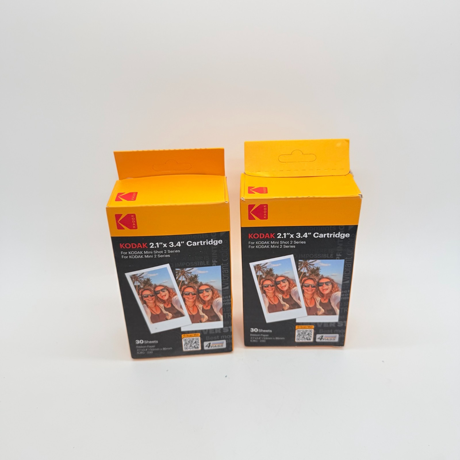 2 pack Kodak Instant Print 2.1″x 3.4″ Cartridge 60 Sheets Total