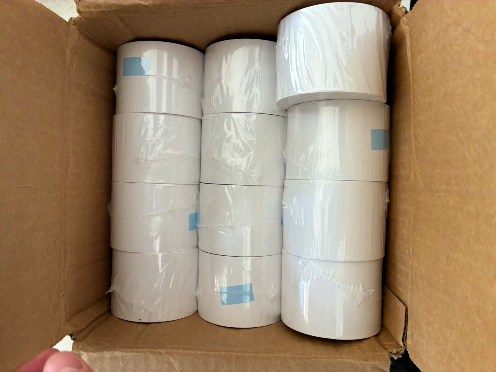 Linerless Thermal Label Rolls — 57mm x 170ft 12 Count